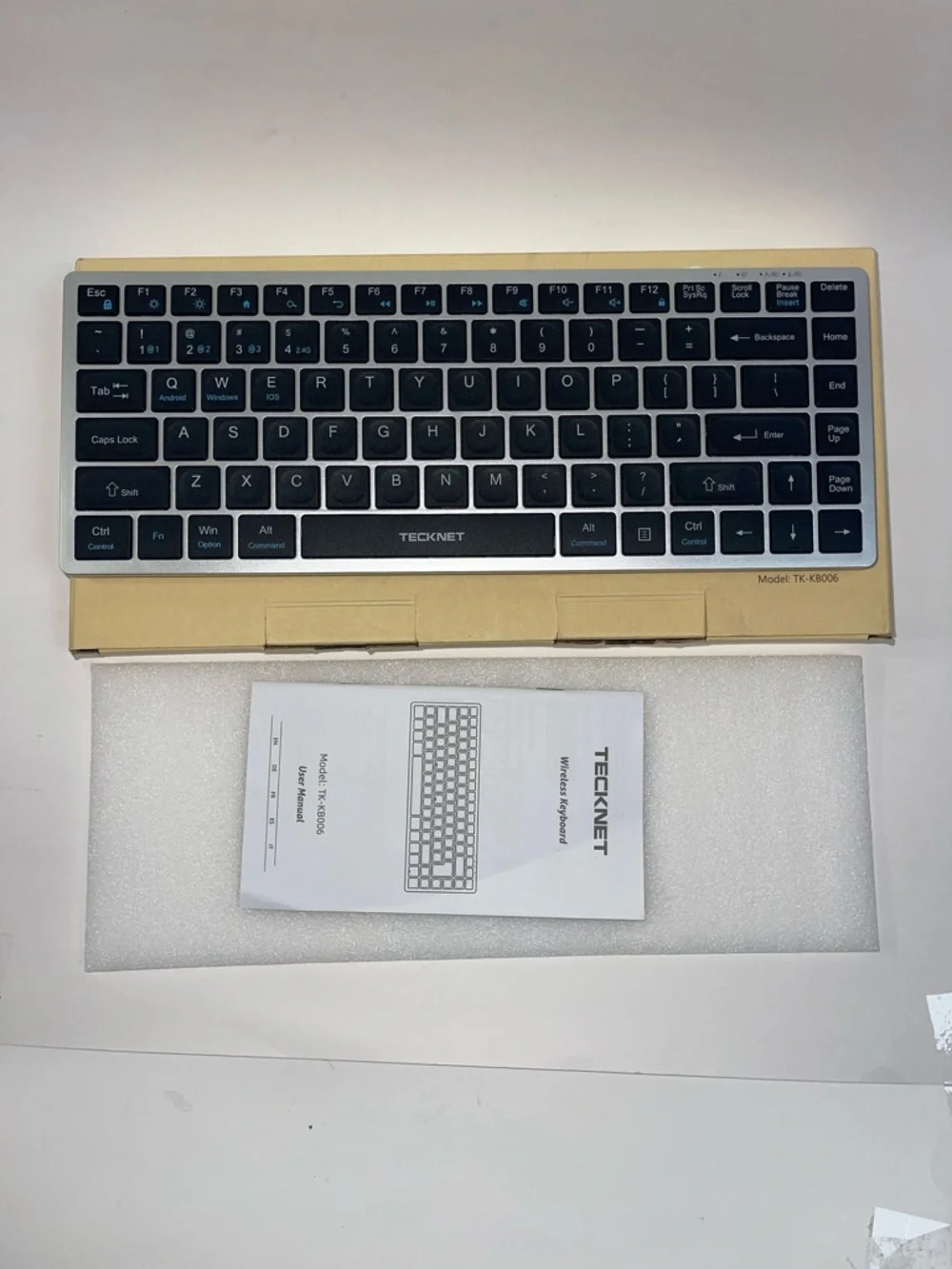 Wireless Keyboard in Brown Packaging